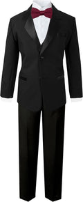 Boys Classic Fit Tuxedo Set No Tail - Satin Lapel Dresswear