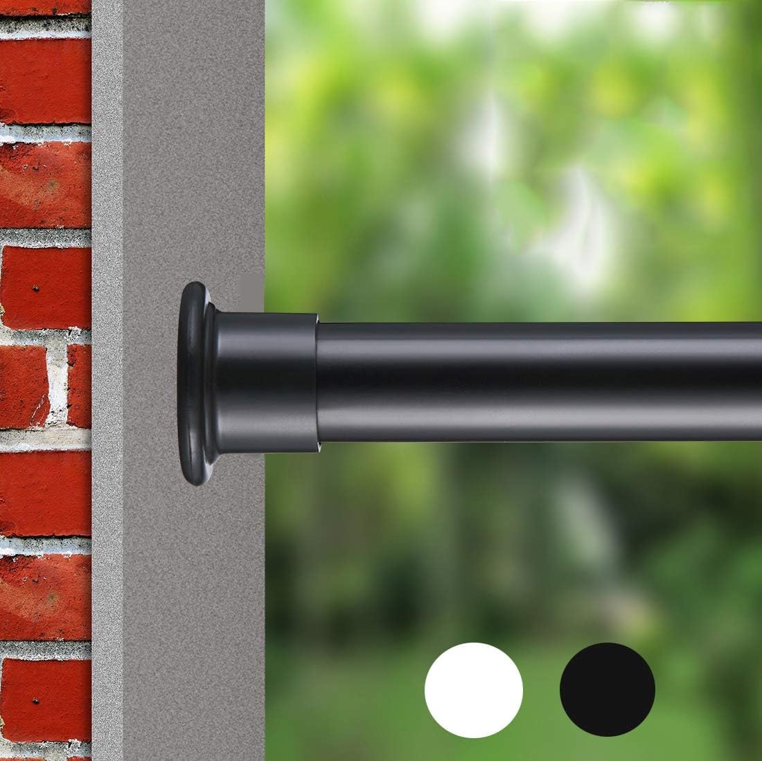 ALLZONE Heavy Duty Tension Rod: Adjustable & Non-Slip!