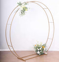 Heavy Duty Gold Metal Double Hoop Wedding Arch Photo Backdrop