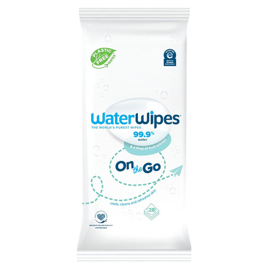 WaterWipes 99.9% Water-Based Travel Wipes