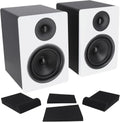 Rockville APM6W 6.5in 2-Way 350W Powered USB Studio Monitors - Clean