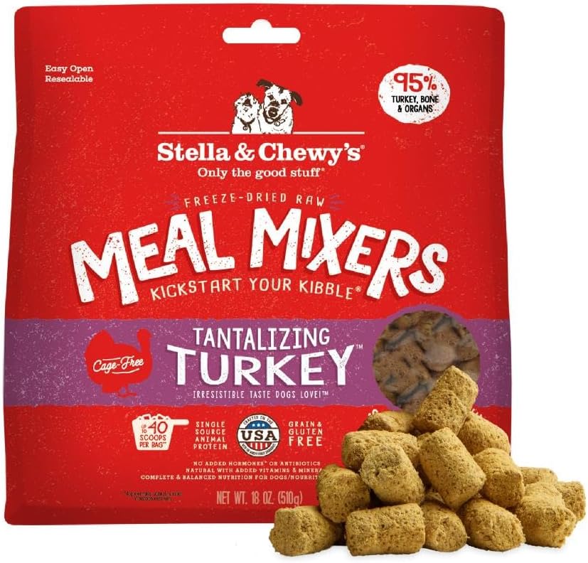 Stella & Chewy's Freeze-Dried Raw Turkey Meal Mixers for Dogs