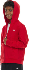 New Balance Boys Zip Up Hoodie - Comfortable Everyday Cotton Fleece
