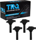TRQ Ignition Coil Set Compatible with 2017-2018 Subaru Forester - 4