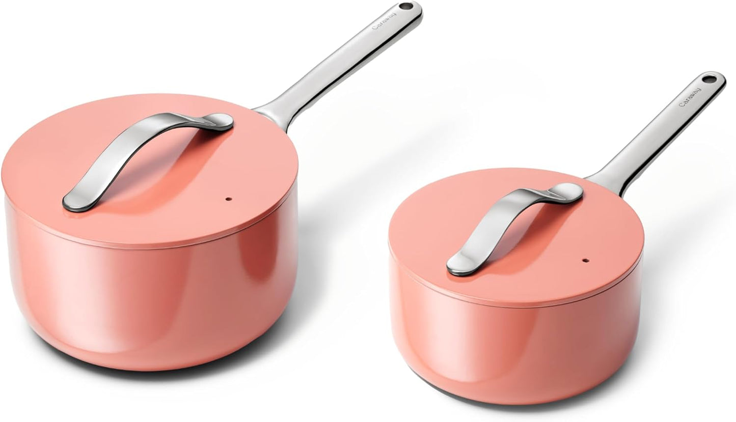 Caraway Nonstick Ceramic Sauce Pans - Perfect for Every Kitchen