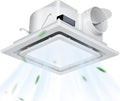 12 in Ultra Quiet Bathroom Fan w/LED Light 141CFM 1.0 Sone - Quiet