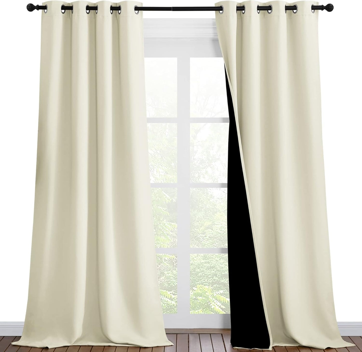 NICETOWN Thermal Insulated Blackout Curtains for Full Light Blocking