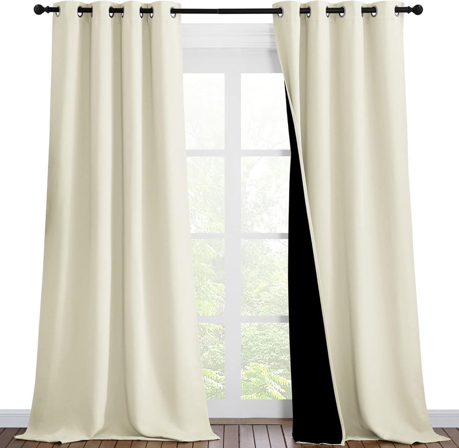 NICETOWN Thermal Insulated Blackout Curtains for Full Light Blocking