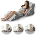 Orthopedic Bed Wedge Pillow Set 4pc - Adjustable Support for Recovery