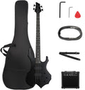 Ktaxon Electric Bass Guitar Set with 20 Watt Amplifier and Bag