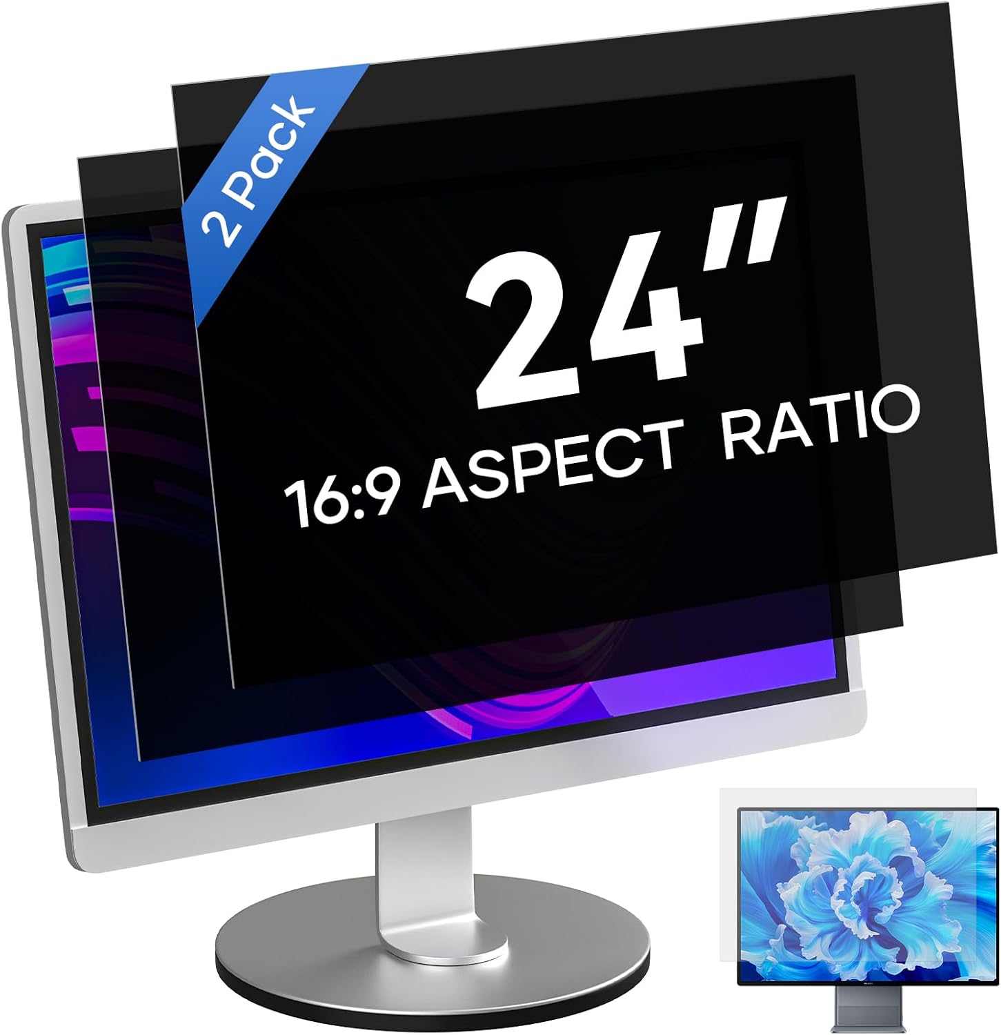 24 Inch Computer Privacy Screen for Widescreen Monitors