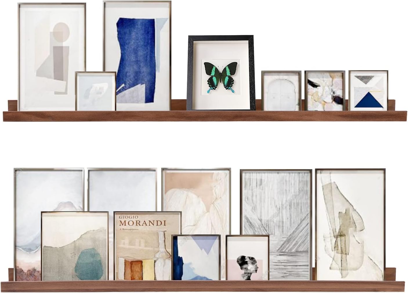 48 Inch Floating Wall Ledge Bookshelf for Kids and Family Photos