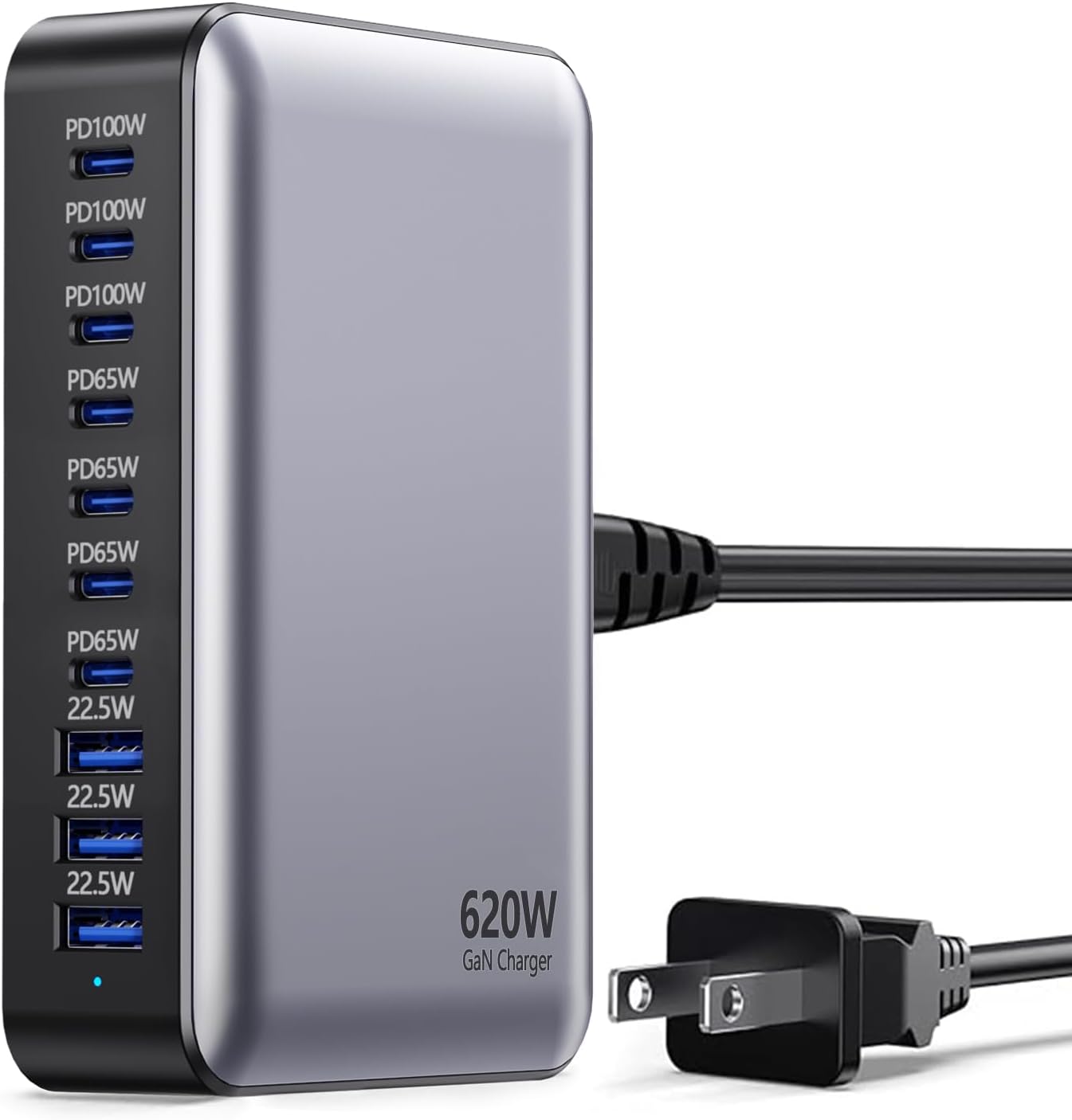 USB C Charger 620W GaN Charging Station Hub for Fast Charging