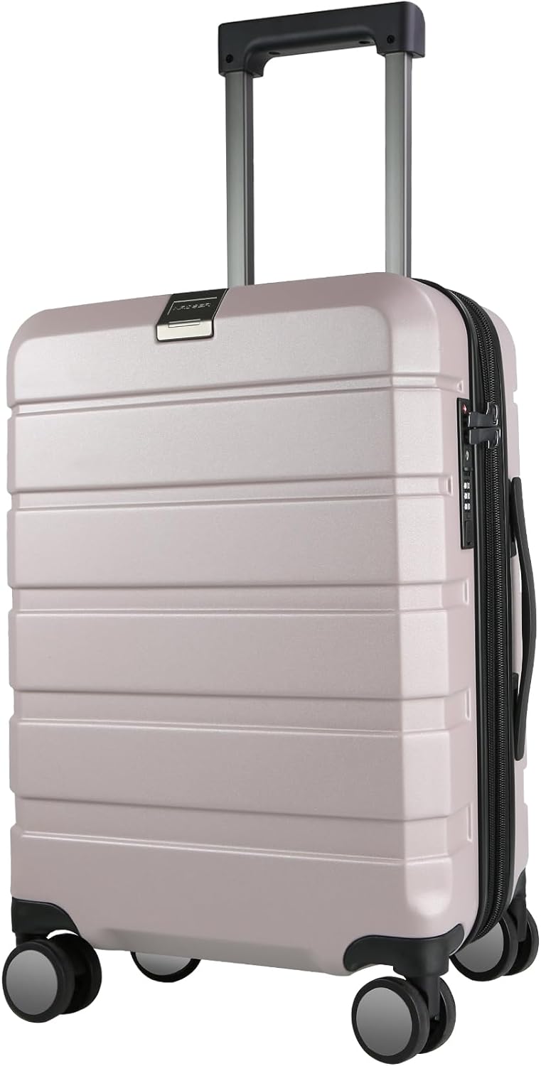 KROSER Hardside Expandable Carry On Luggage with USB Port