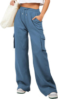 High Waisted Wide Leg Cargo Pants for Women - Trendy Joggers