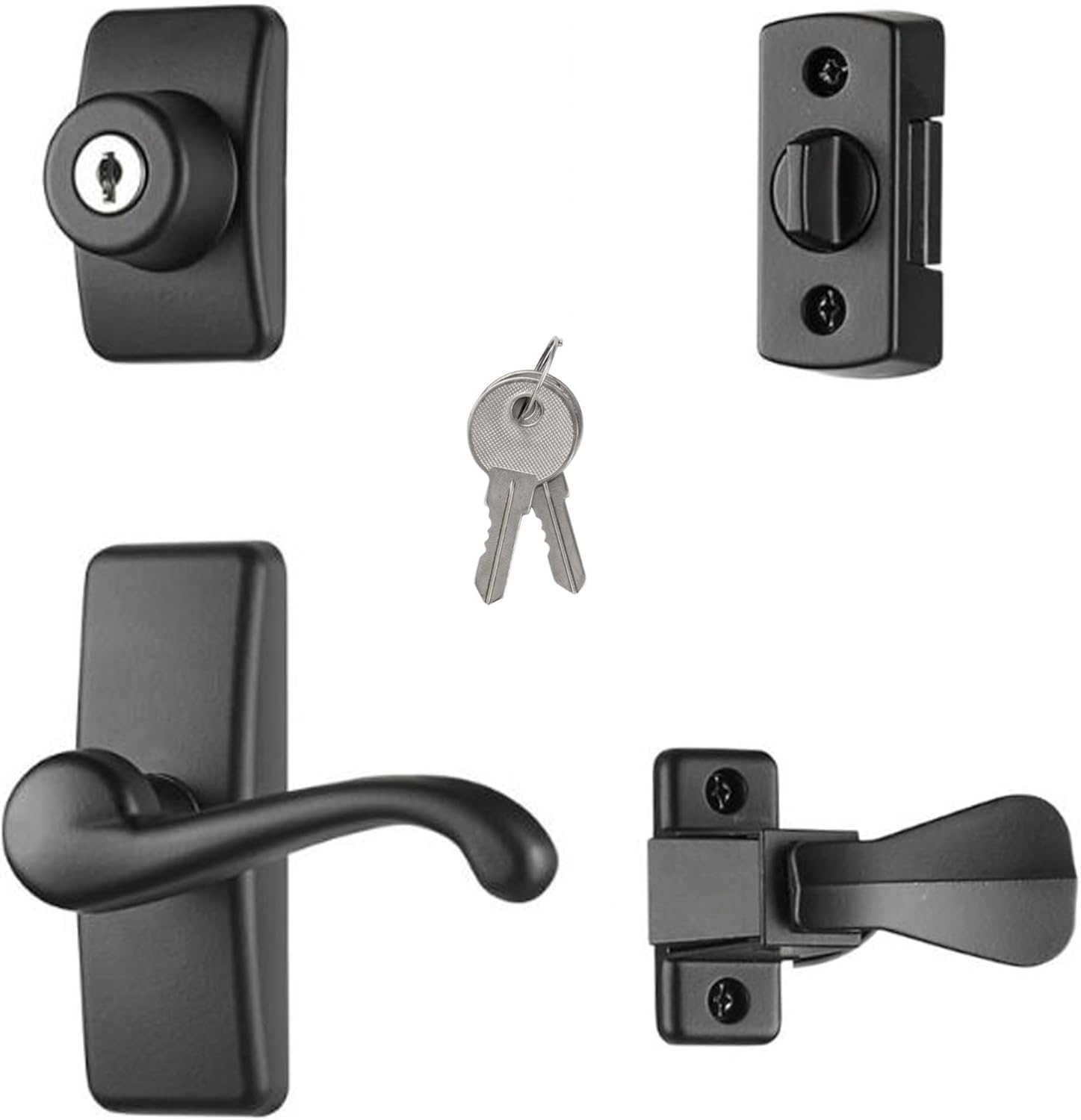 Ideal Security GL Door Lever Set with Keyed Deadbolt Lock Upgrade