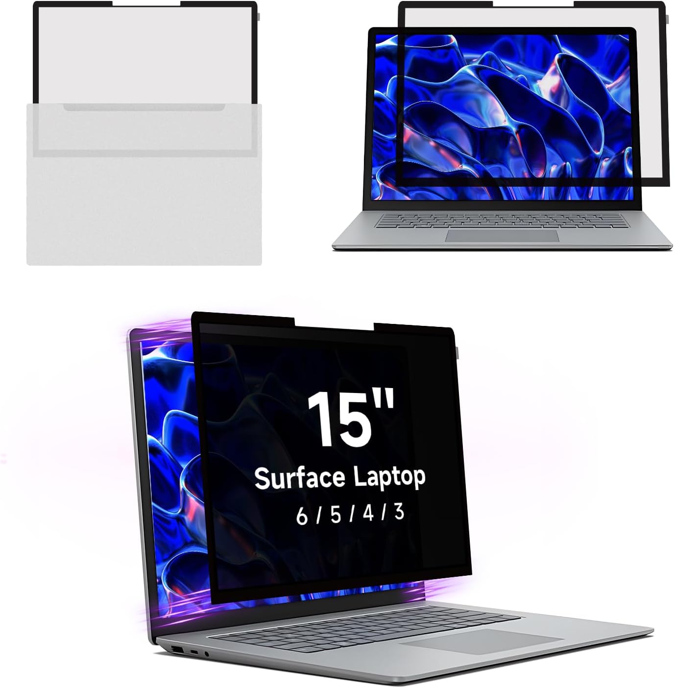 Privacy Screen for Surface Laptop 15in - Anti-Spy Filter Shield