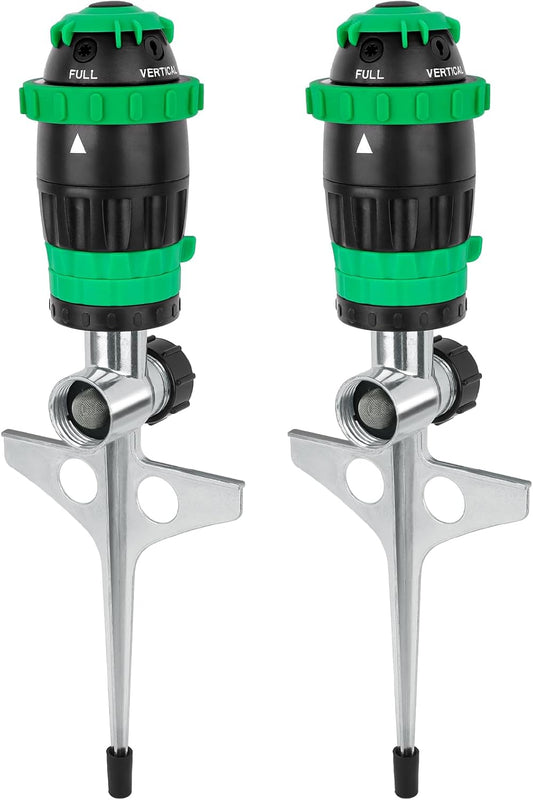 RESTMO Gear Drive Sprinkler: Heavy Duty 5-Pattern Watering System