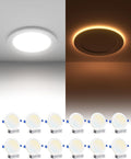 6 Inch LED Recessed Ceiling Light with Night Light - Dimmable 5CCT