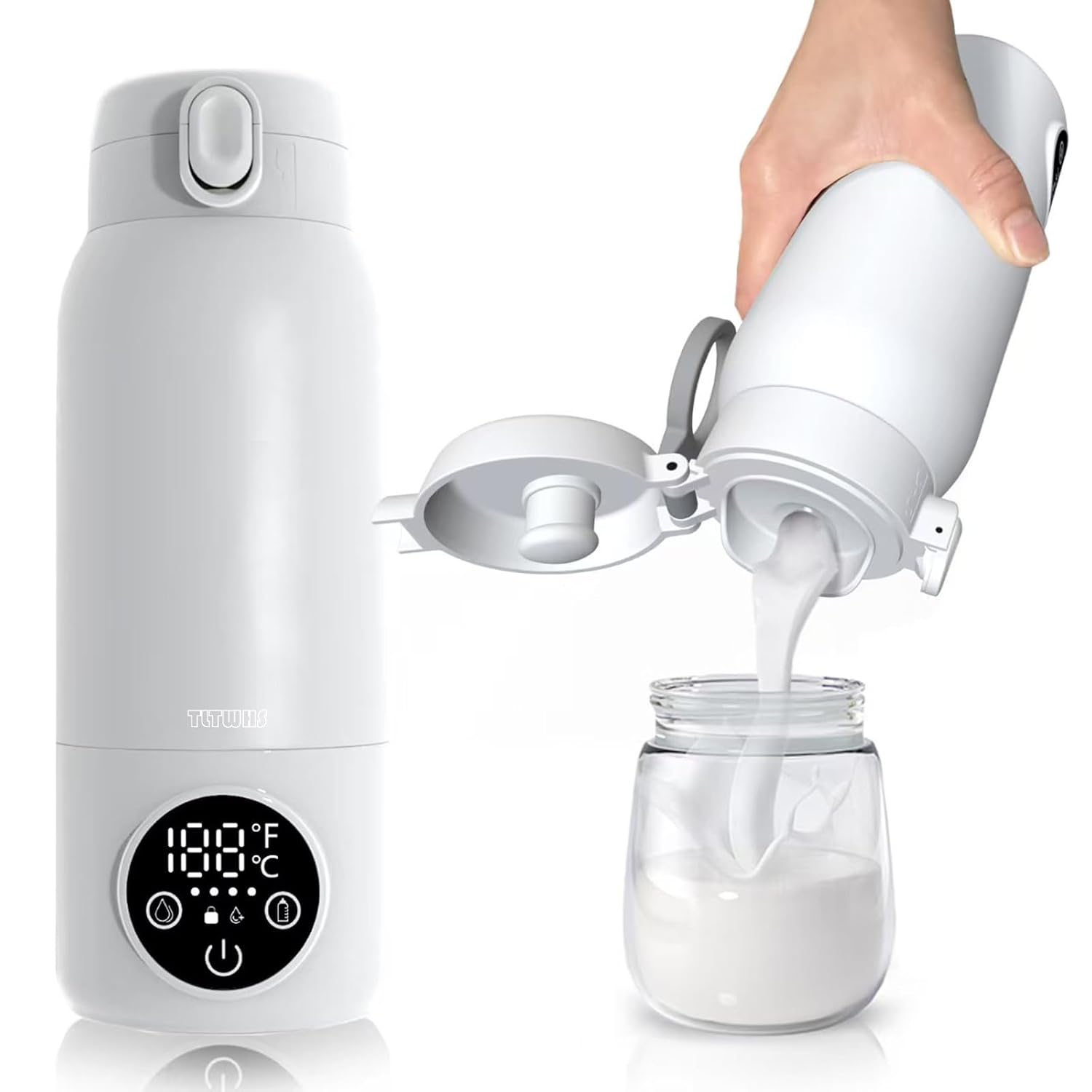 Portable Bottle Warmer for Fast Heating Breastmilk & Formula