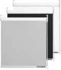 100% Blackout Roller Window Shades - Room Darkening Thermal Grey