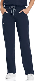 COMENII Scrubs for Women Knit Yoga Waistband Cargo Pants