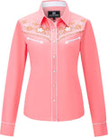 SALVAJE OESTE Women's Embroidered Western Snap Front