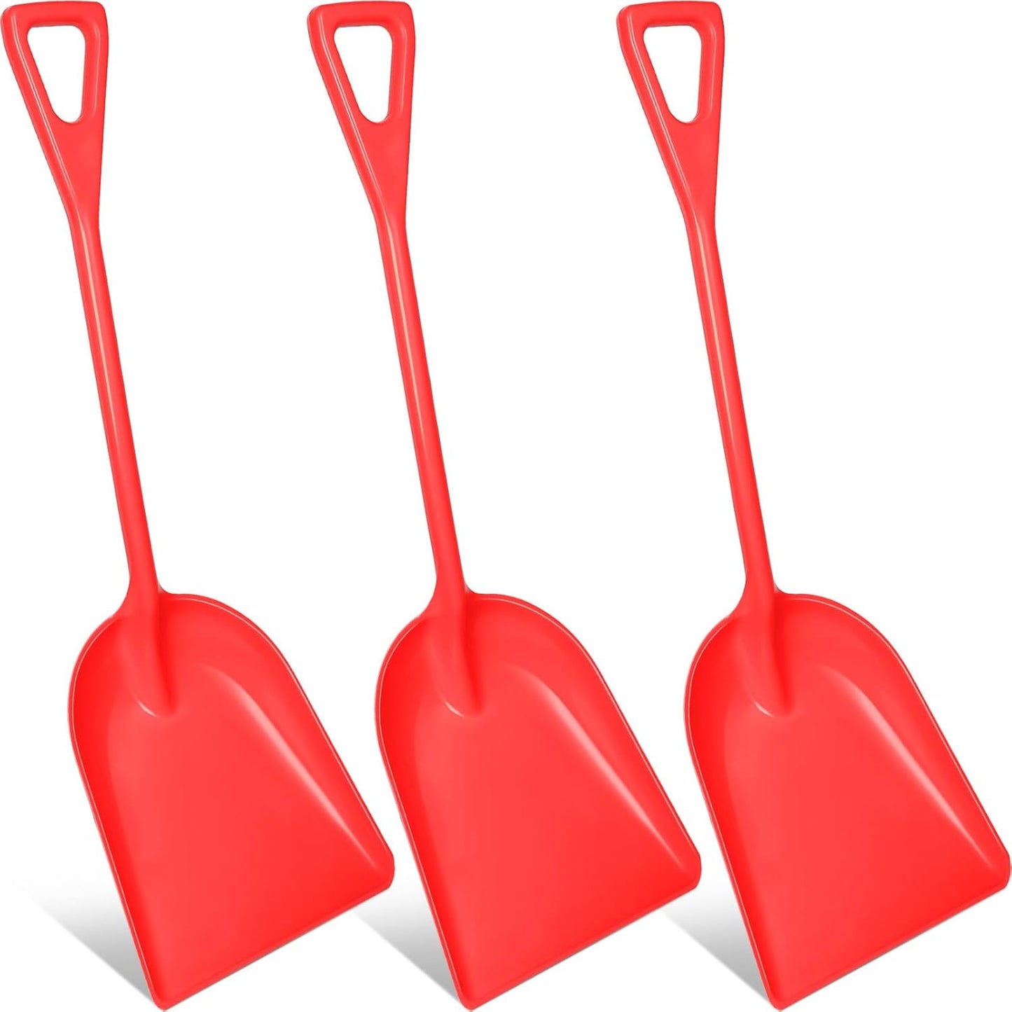 Frienda 3 Pieces Heavy Duty Plastic Snow Shovel Set for All Needs