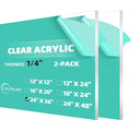 24 x 36 Clear Acrylic Sheet Plexiglass 1/4 Thick (2-Pack) - Versatile