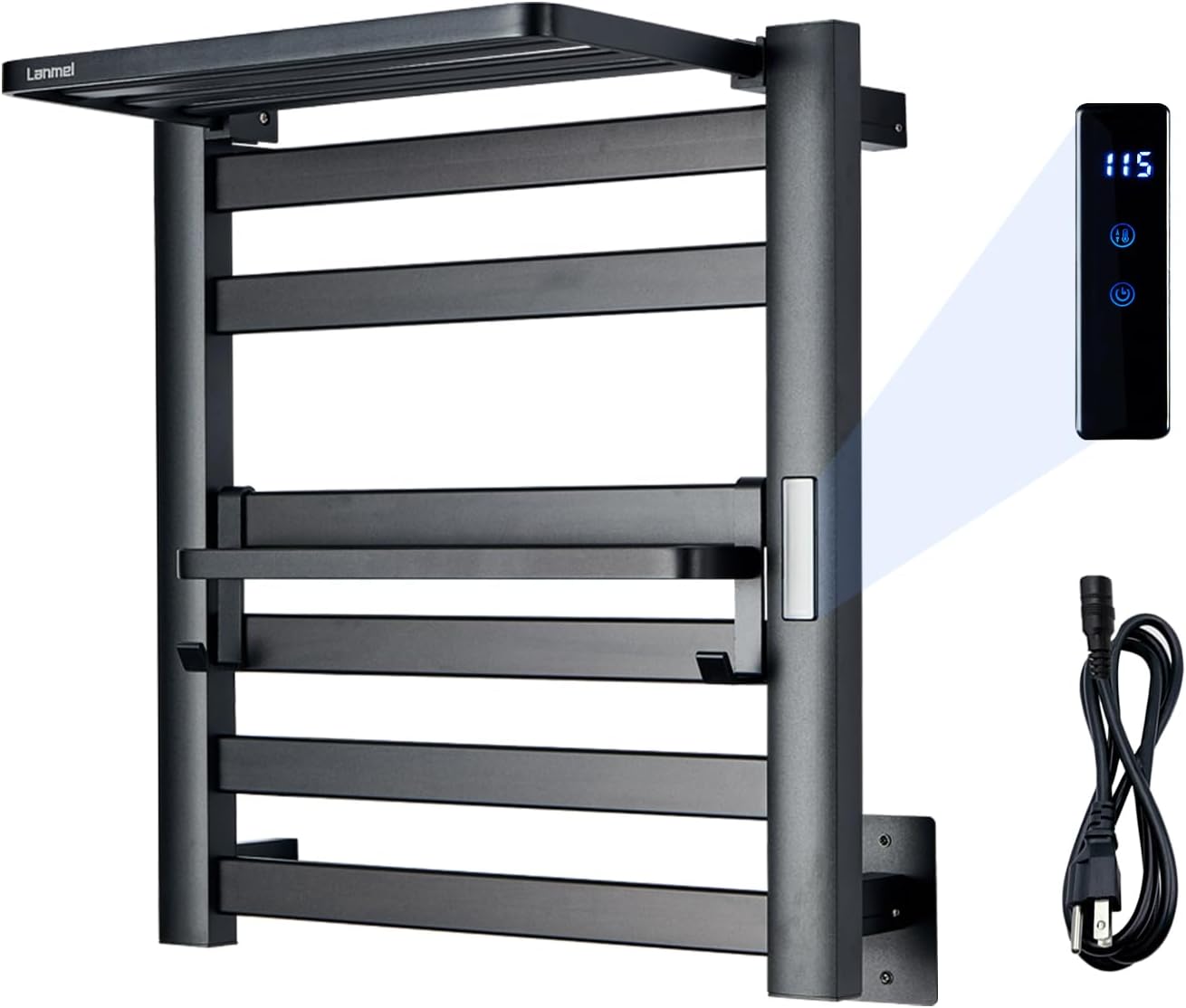 LANMEL 2-in-1 Electric Towel Warmer: 24H Timer & Temp Control