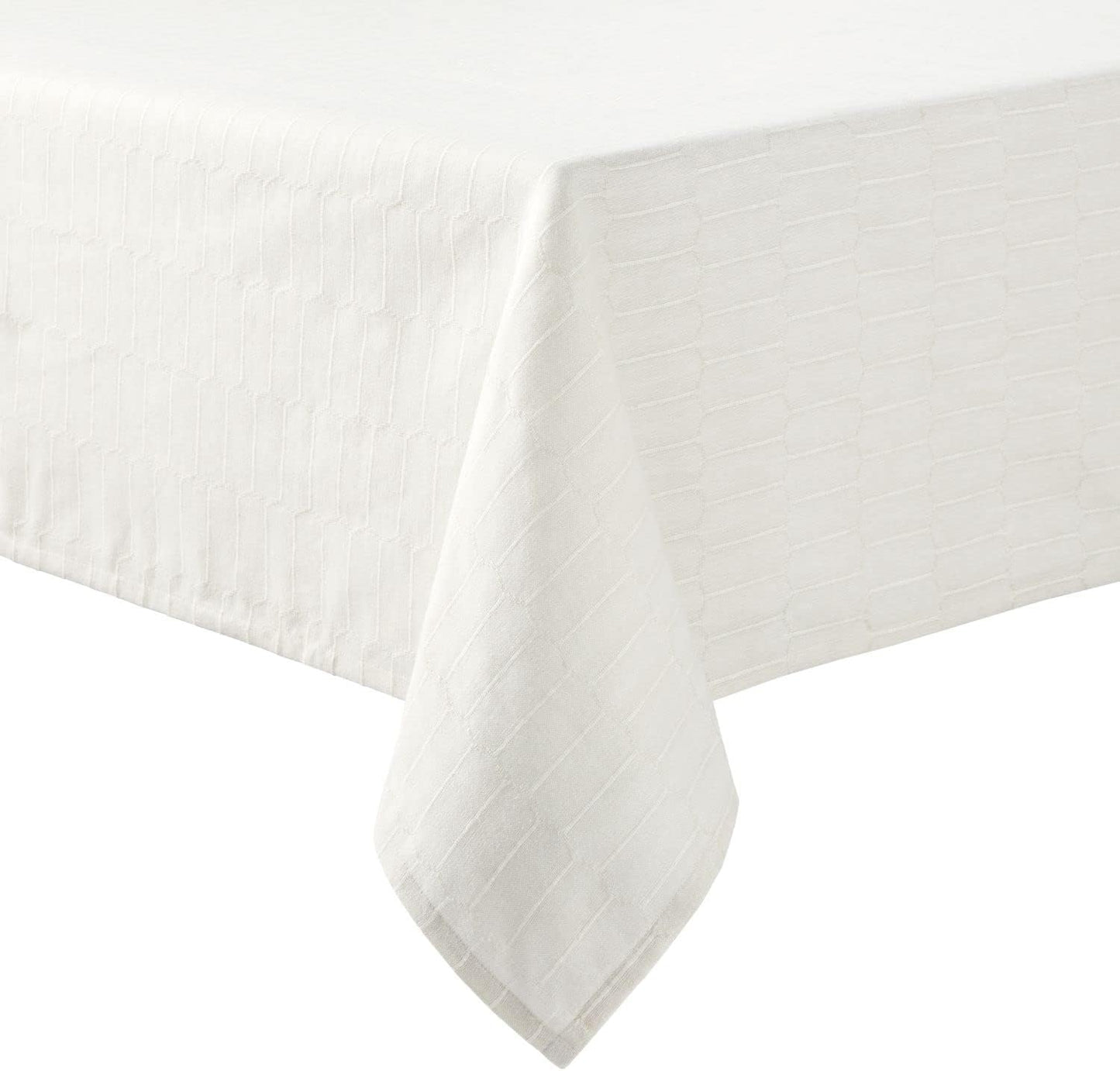 Martha Stewart Honeycomb Polyester Cotton Tablecloth, 60x102 in