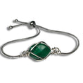 Handmade Emerald Birthstone Bracelet - Elegant May Birthstone Gift
