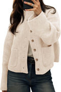 Cicy Bell Womens Chunky Knit Cardigan Sweater for Winter Wear