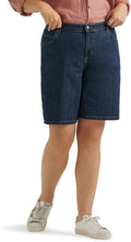 Plus Size Women's Relaxed Fit Bermuda Short - Stretch Denim