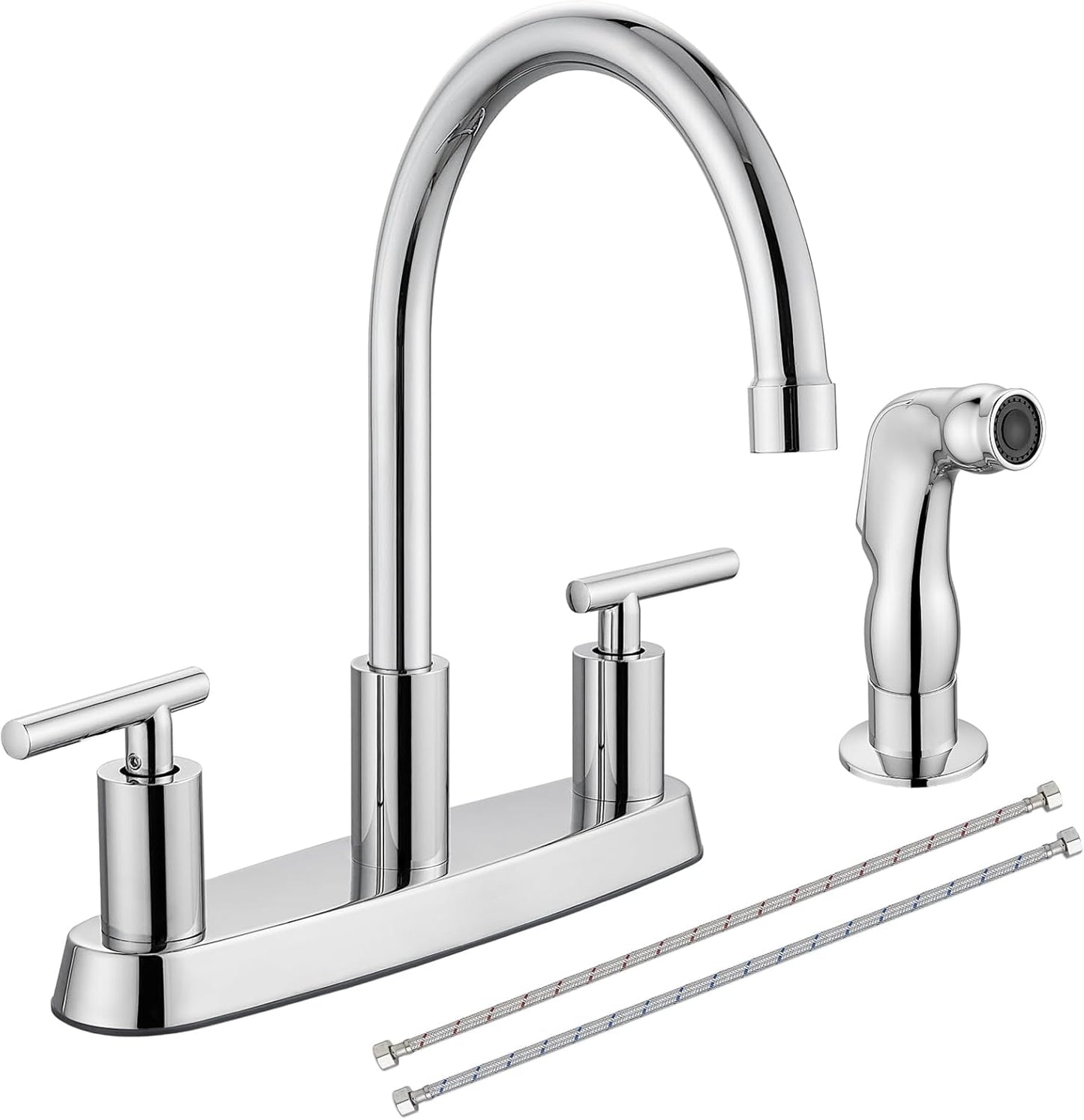 Cinwiny Kitchen Faucets with High Arc 360 Rotating Spout
