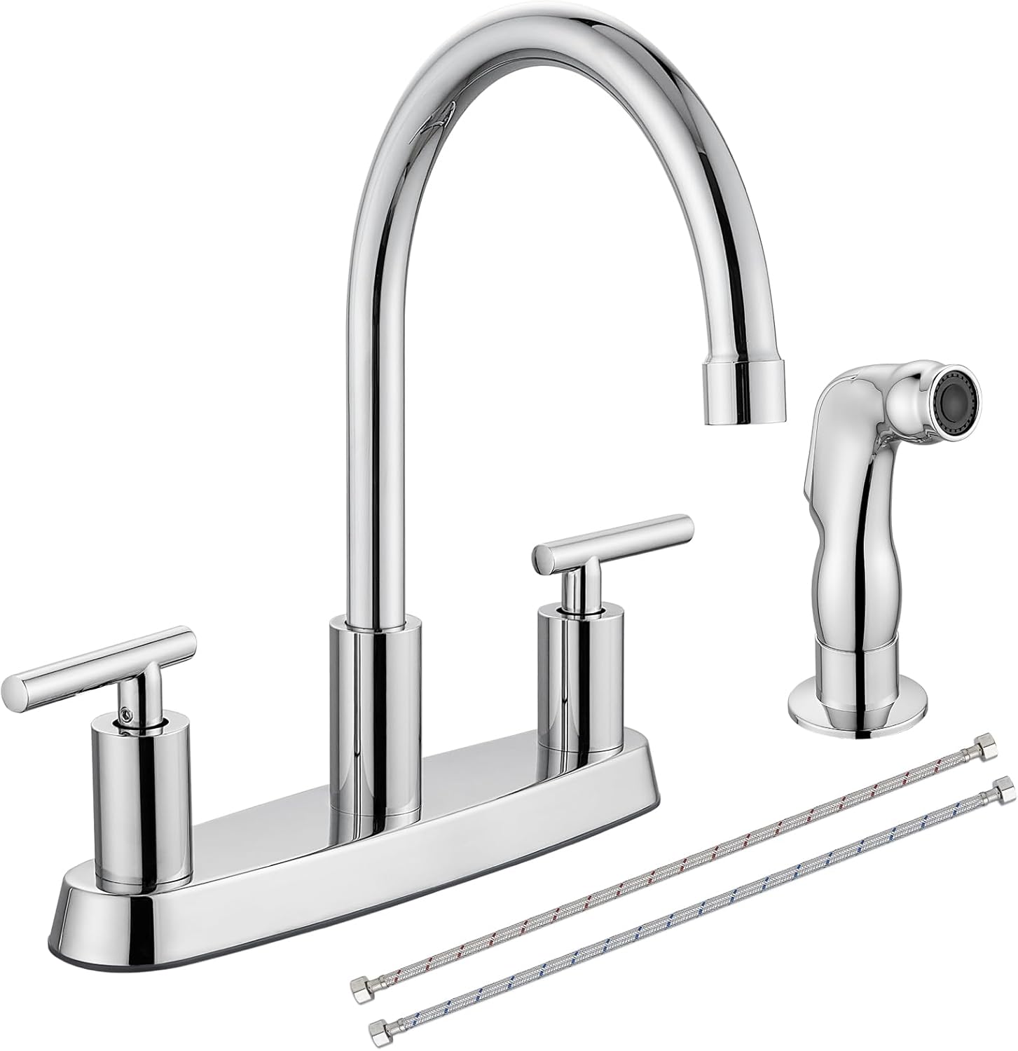 Cinwiny Kitchen Faucets with High Arc 360 Rotating Spout