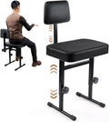 Adjustable Piano Bench with Back - Ergonomic Height, Padded Seat