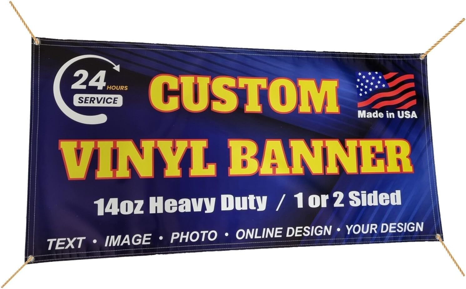 Custom Vinyl Banner 36x120 inches for Indoor and Outdoor Use
