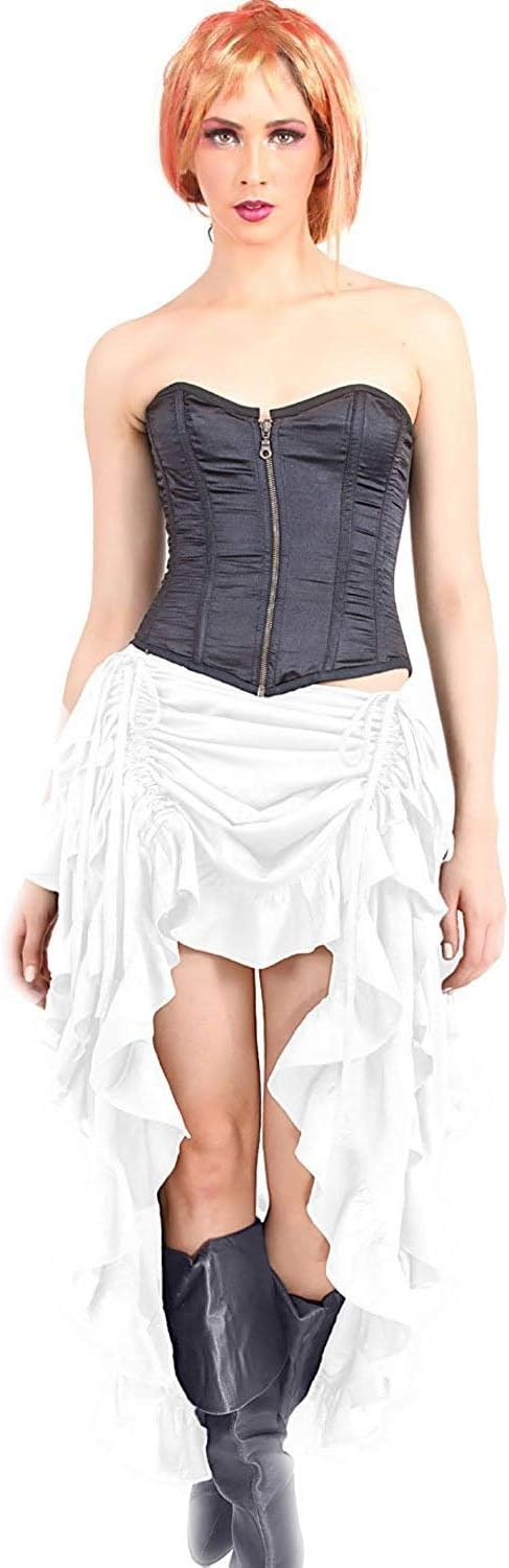 Steampunk Victorian Cosplay Costume High-Low Show Girl Skirt