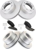 Front and Rear Ceramic Brake Pad & Rotor Kit for 2016-17 Ram 2500/3500