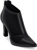 Womens Ankle Booties Pointed Toe Stiletto High Heel - Splicing Suede