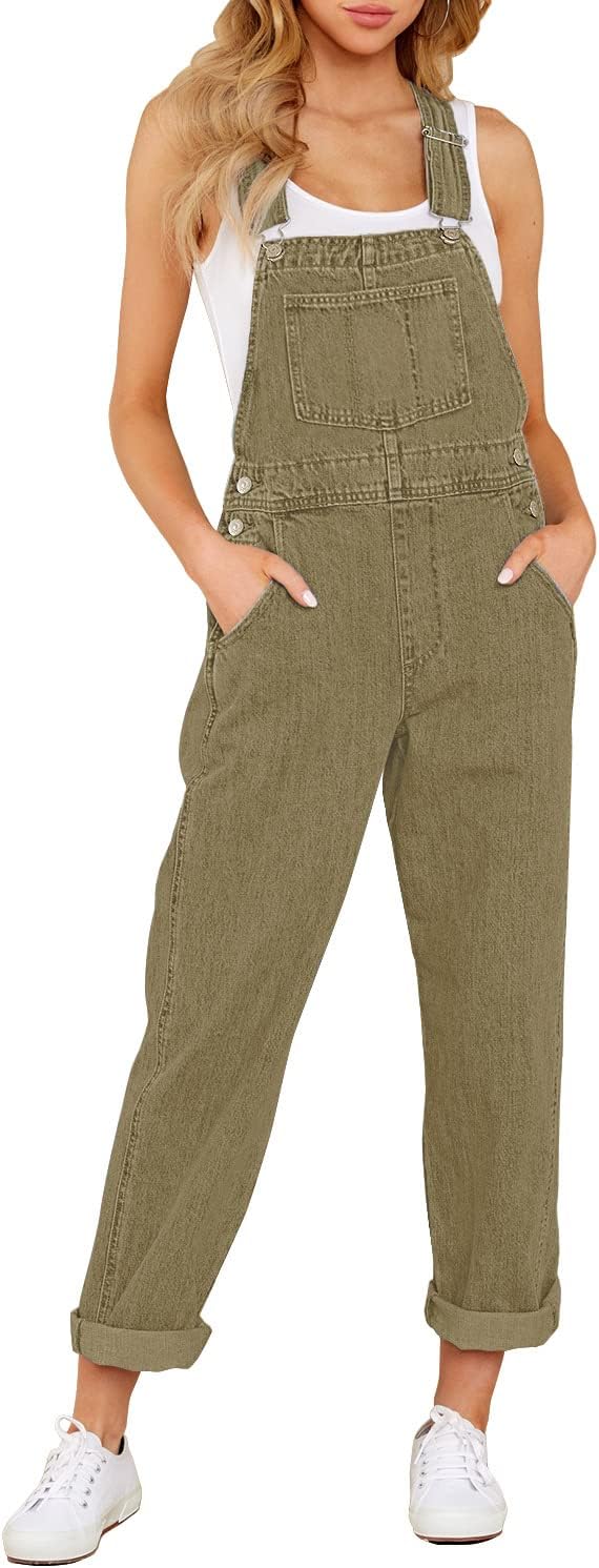 GRAPENT Women's Loose Fit Denim Overalls for All Occasions