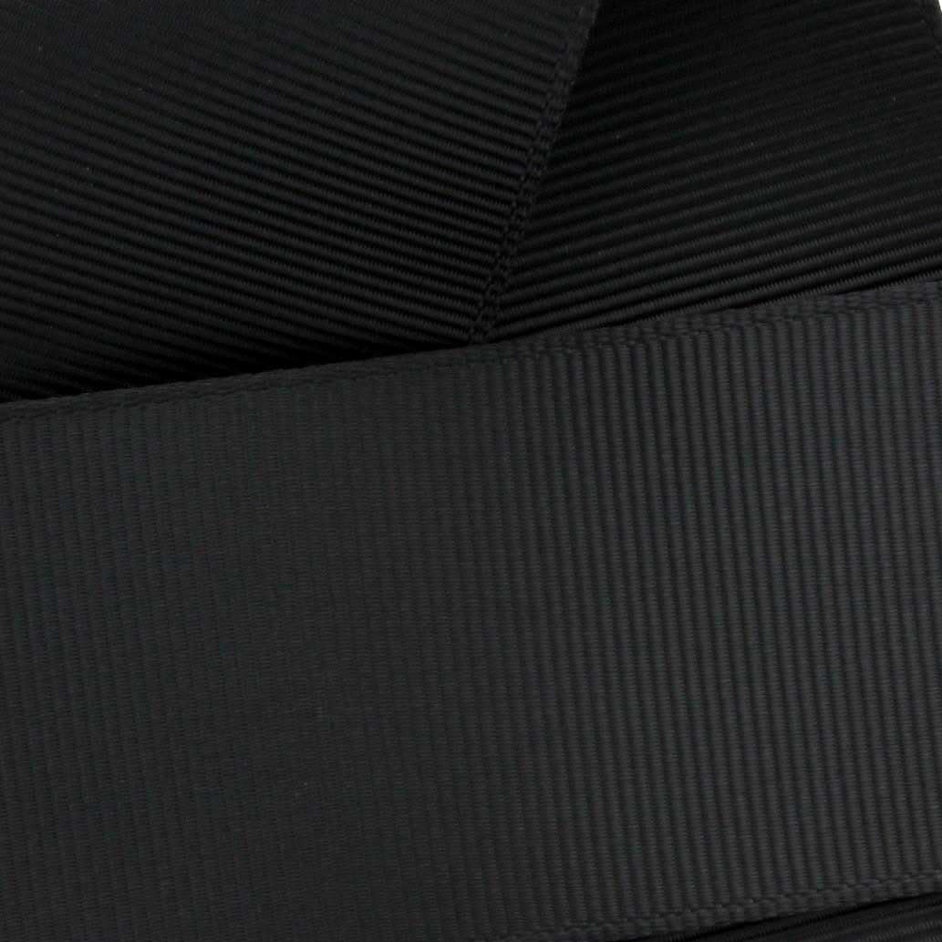 3 in Black Grosgrain Ribbon Solid 100 Yard Reel for Crafting