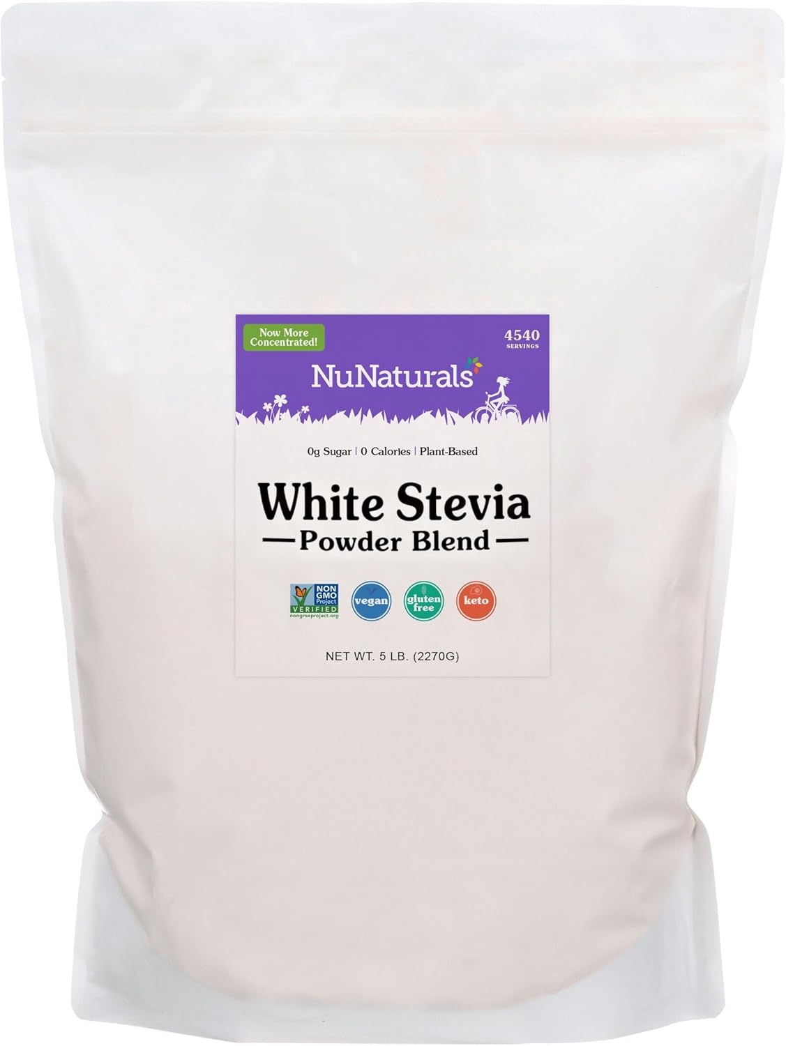 NuNaturals White Stevia Powder Blend for Guilt-Free Sweetness
