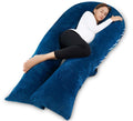 Meiz Pregnancy Pillow 65 in Full Body Support - Velvet Cover Comfort