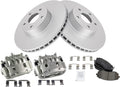 Front Brake Pad & Rotor Kit with Calipers - Subaru Legacy 2005