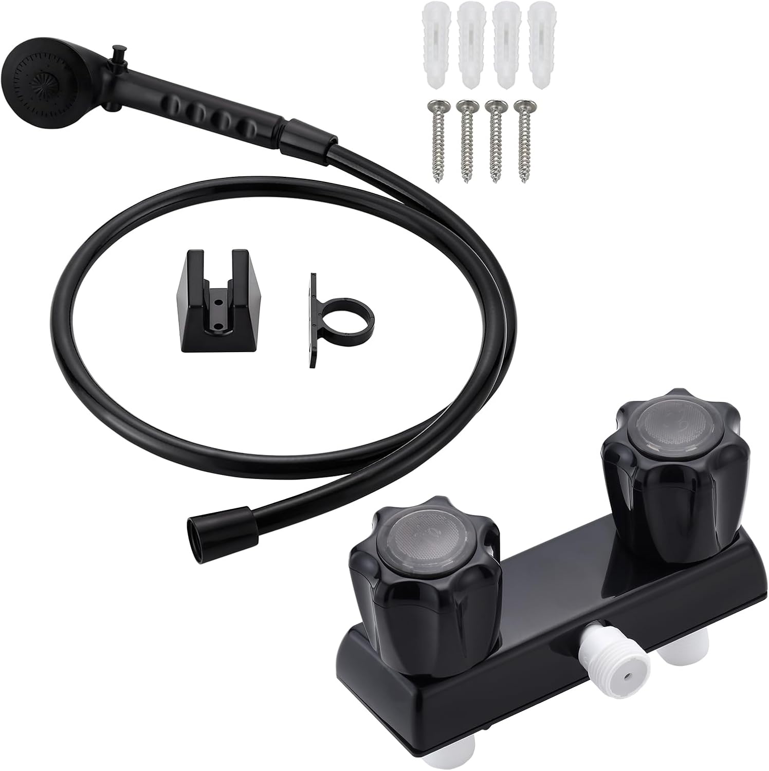 RV Shower Faucet with Hose and Head for Outdoor Adventures