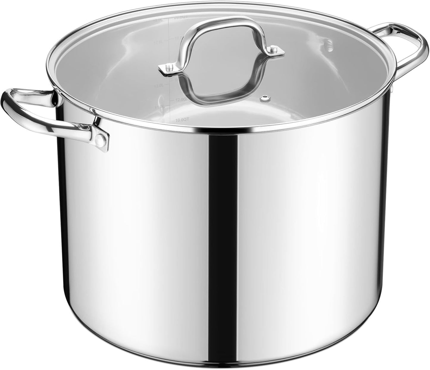 20 Qt Large Stock Pot for Healthy Cooking and Canning Needs
