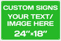 Personalized Aluminum Weatherproof Metal Sign - Custom Text