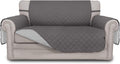 Reversible Loveseat Sofa Cover 46.5 in - Gray/Light Gray Protector